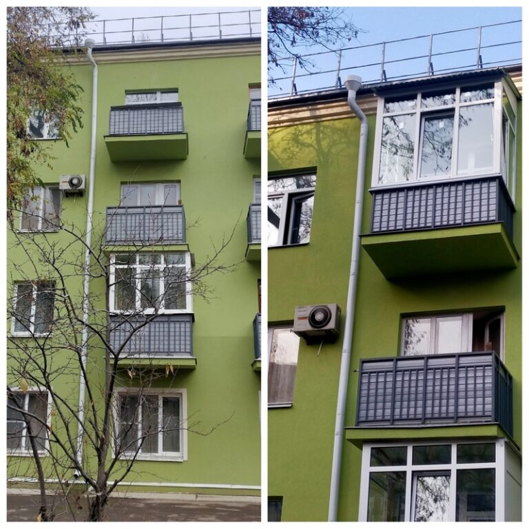 Остекление и крыша для балкона